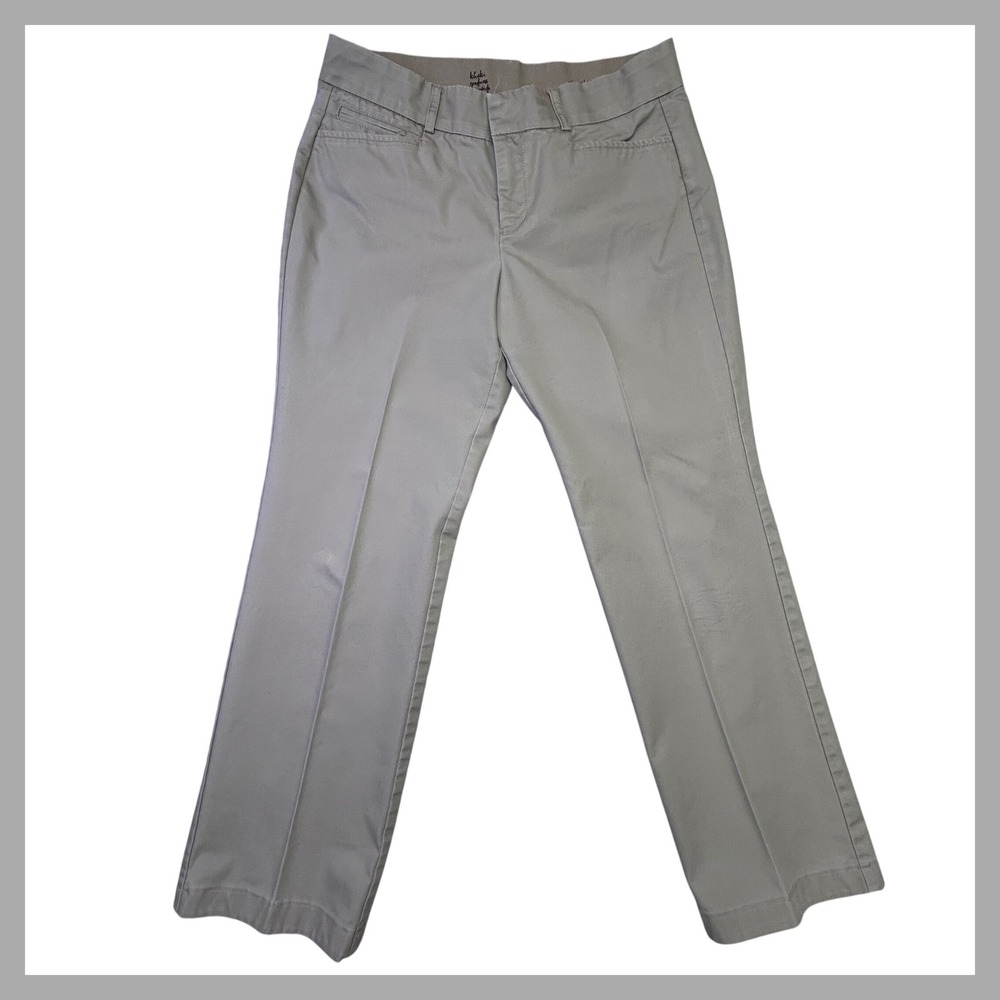 Dockers Women Khaki Goodness Inside Straight Leg Casual Career Pants‎ Size 8